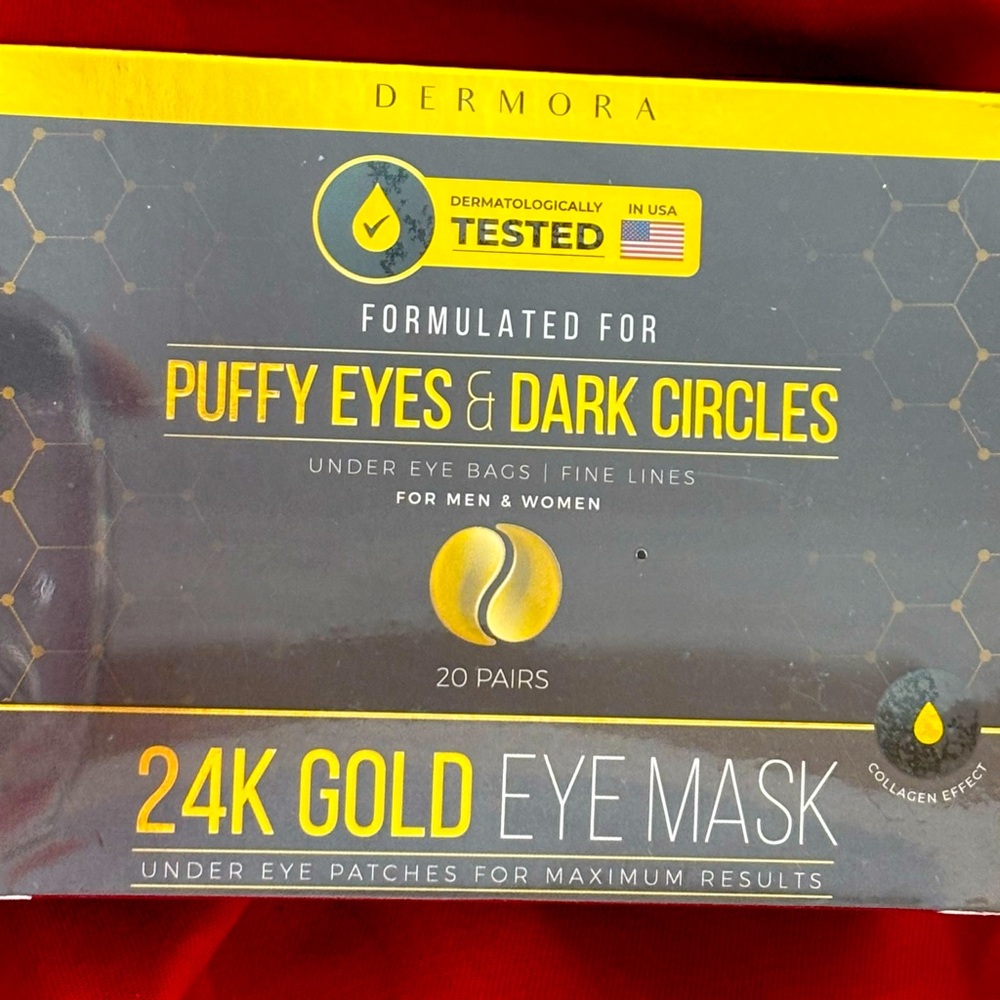 Demora 24K Gold Eye Mask for puffy eyes and dark circles